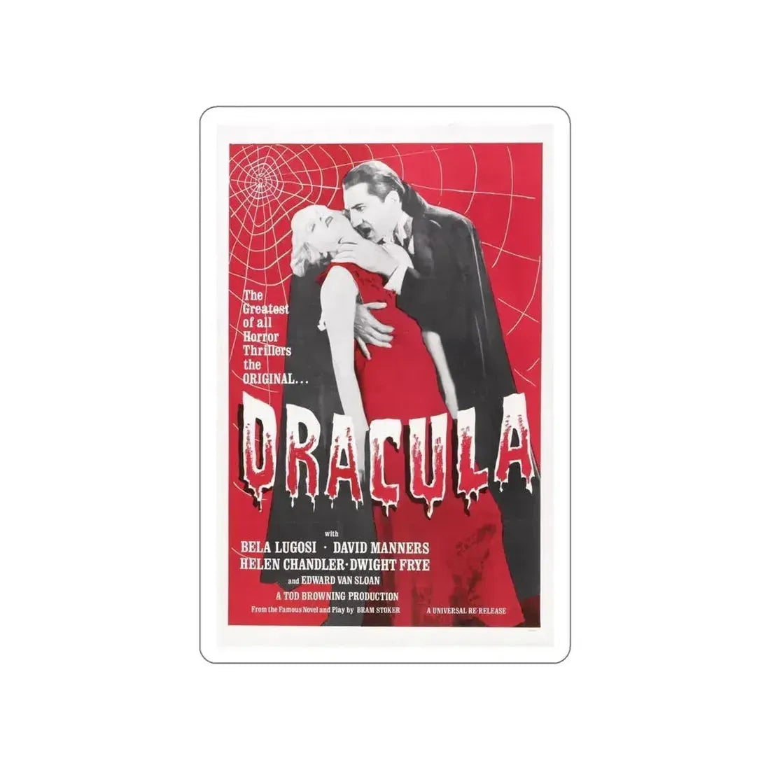 DRACULA (4) 1931 Movie Poster STICKER Vinyl Die-Cut Decal 6 Inch - The Sticker Space