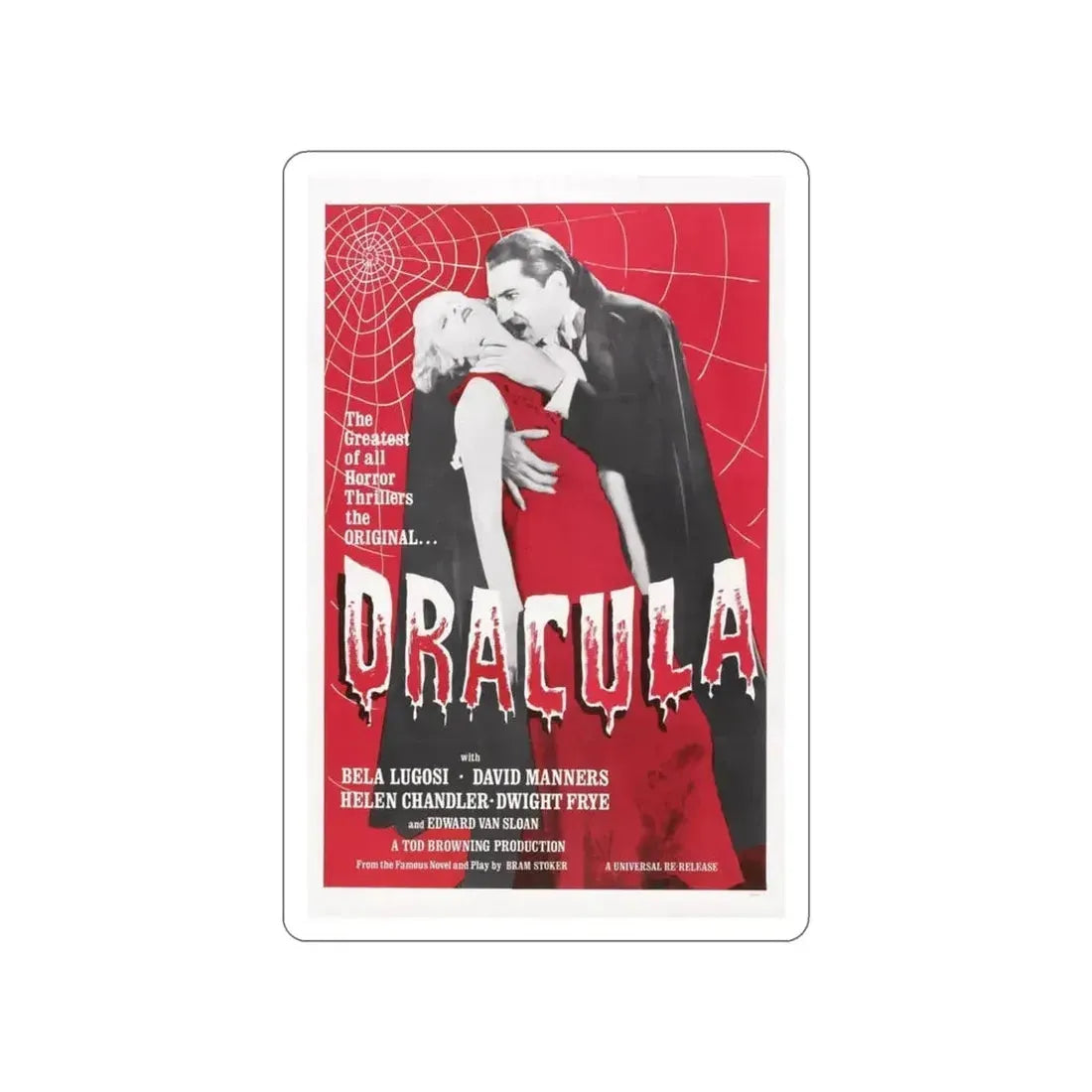 DRACULA (4) 1931 Movie Poster STICKER Vinyl Die-Cut Decal - The Sticker Space