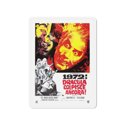 DRACULA A.D. 1972 (ITALIAN) 2 Movie Poster - Die-Cut Magnet-3" x 3"-The Sticker Space