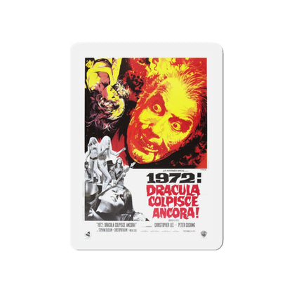 DRACULA A.D. 1972 (ITALIAN) 2 Movie Poster - Die-Cut Magnet-5" x 5"-The Sticker Space