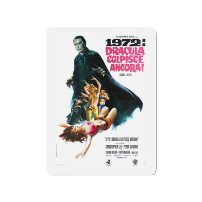 DRACULA A.D. 1972 (ITALIAN) Movie Poster - Die-Cut Magnet-3" x 3"-The Sticker Space