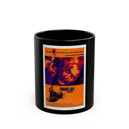 DRACULA A.D. 1972 Movie Poster - Black Coffee Mug-11oz-The Sticker Space