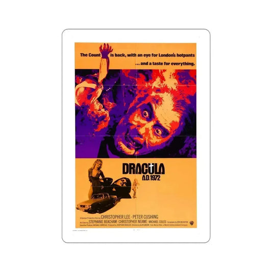 Dracula AD 1972 1972 Movie Poster STICKER Vinyl Die-Cut Decal 6 Inch - The Sticker Space