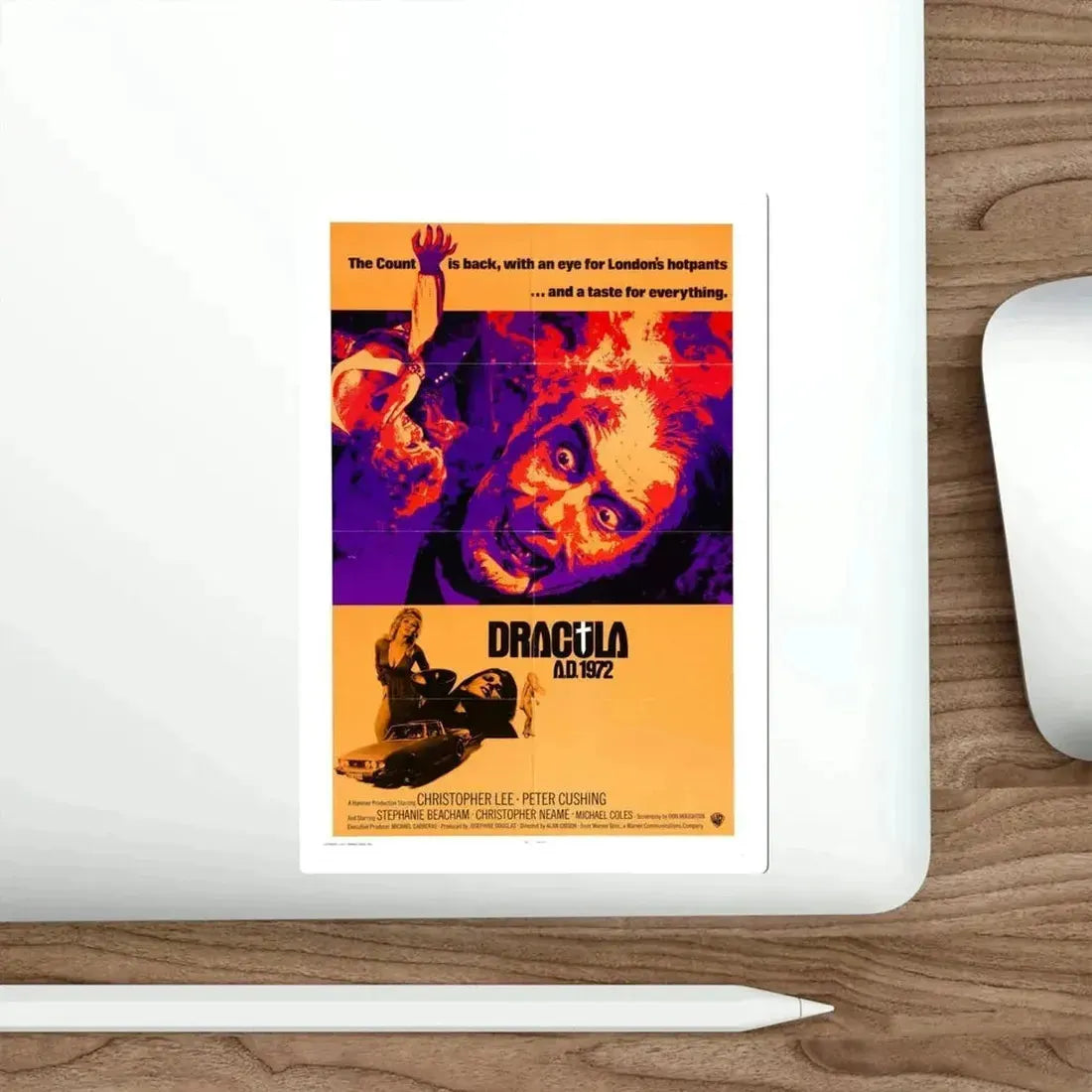 Dracula AD 1972 1972 Movie Poster STICKER Vinyl Die-Cut Decal - The Sticker Space