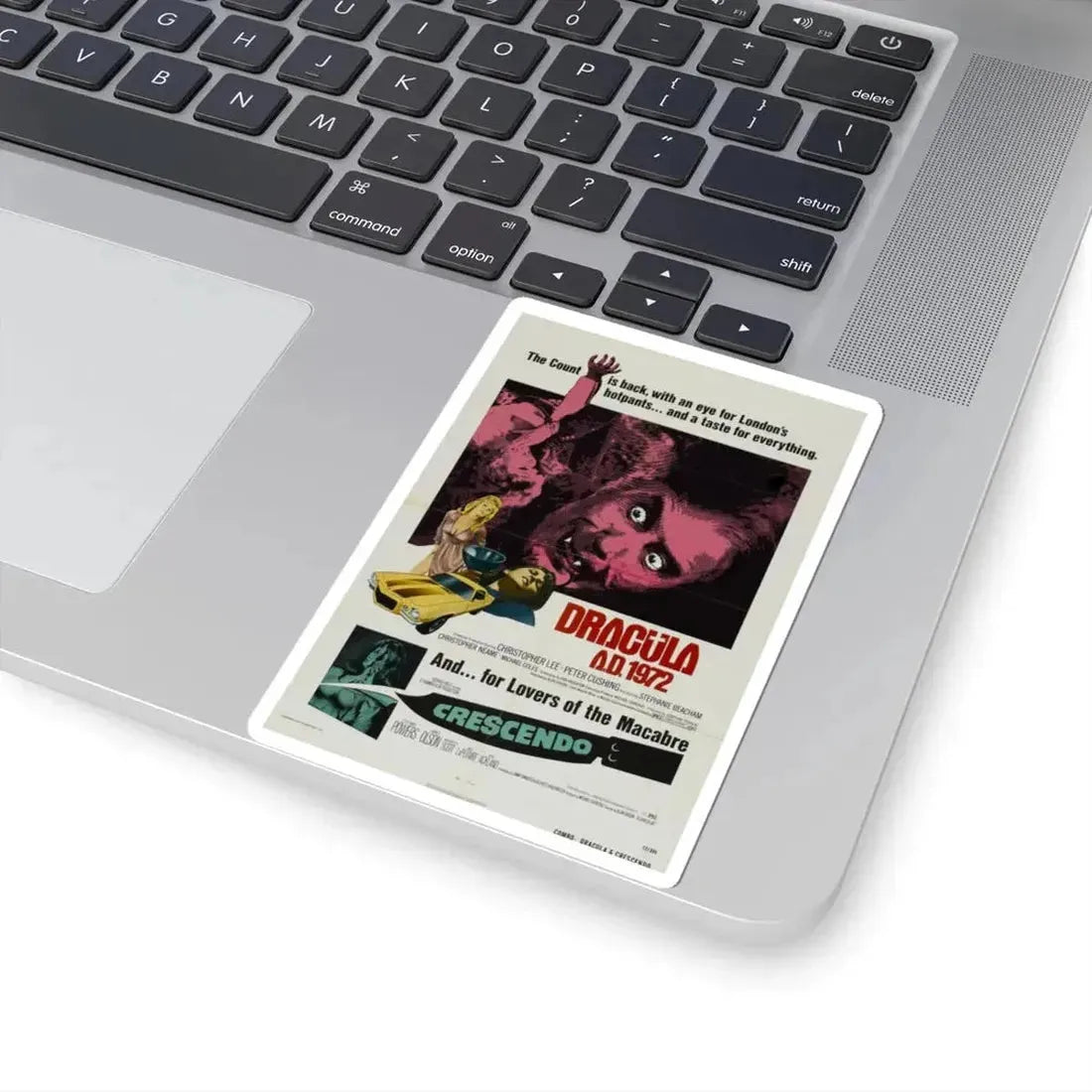 DRACULA A.D. 1972 + CRESCENDO Movie Poster - STICKER Vinyl Kiss-Cut Decal - The Sticker Space