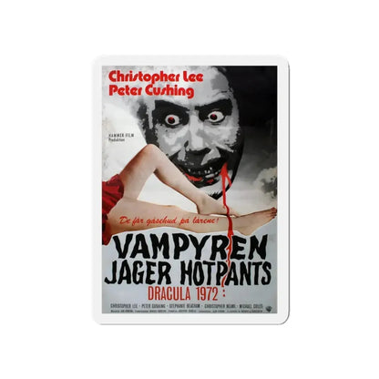 DRACULA A.D. 1972 (DANISH) Movie Poster - Refrigerator Magnet 5 Inch - The Sticker Space