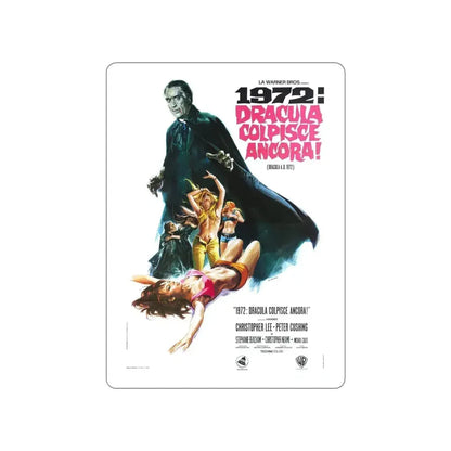 DRACULA A.D. 1972 (ITALIAN) Movie Poster STICKER Vinyl Die-Cut Decal 5 Inch - The Sticker Space