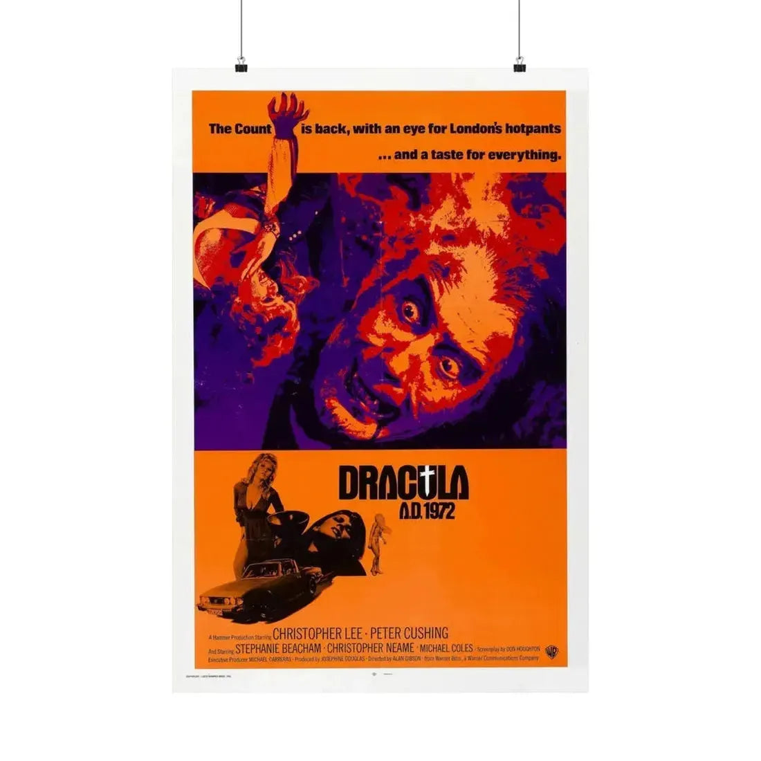 DRACULA A.D. 1972 - Paper Movie Poster 24″ x 36″ Matte - The Sticker Space