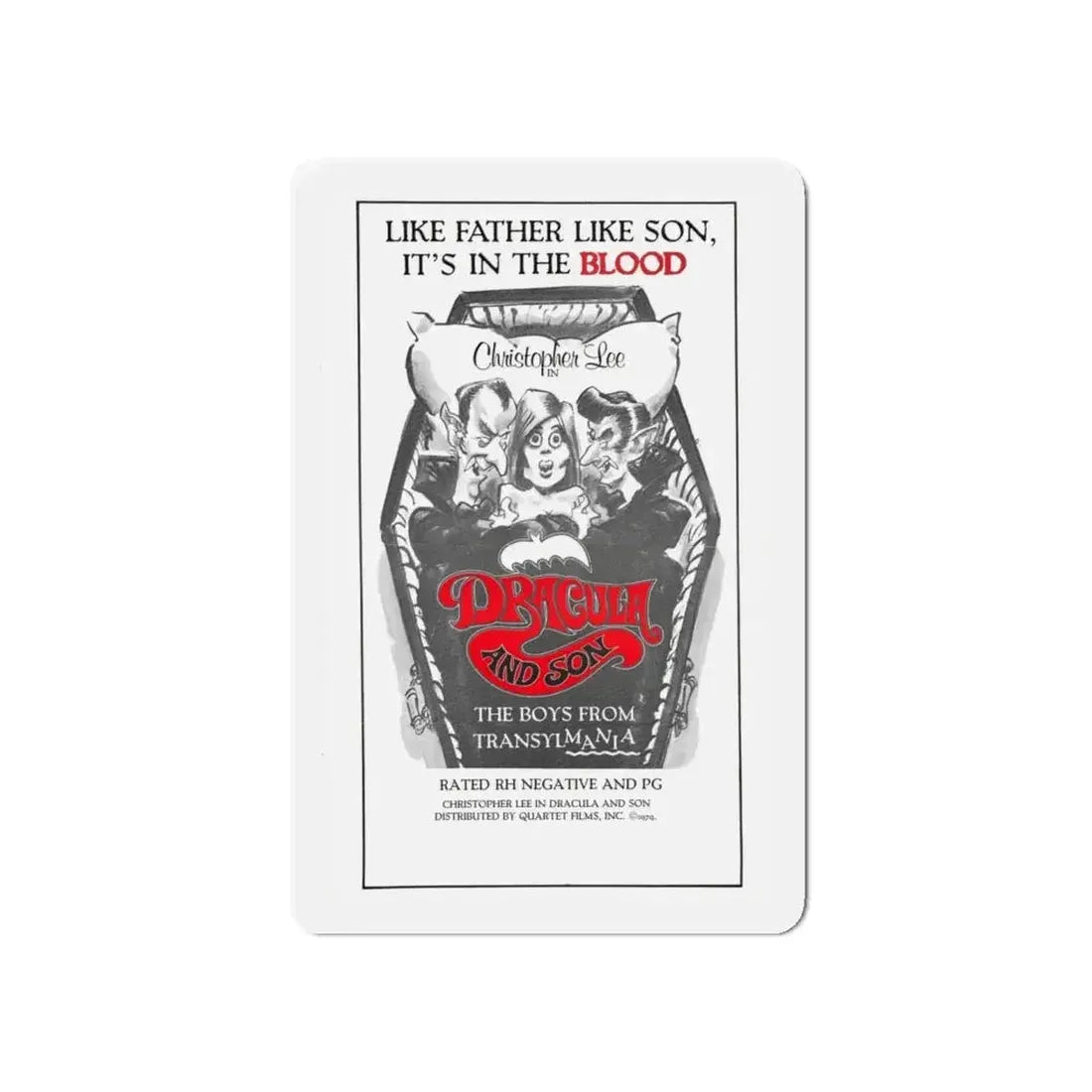 DRACULA AND SON 1976 Movie Poster - Refrigerator Magnet - The Sticker Space