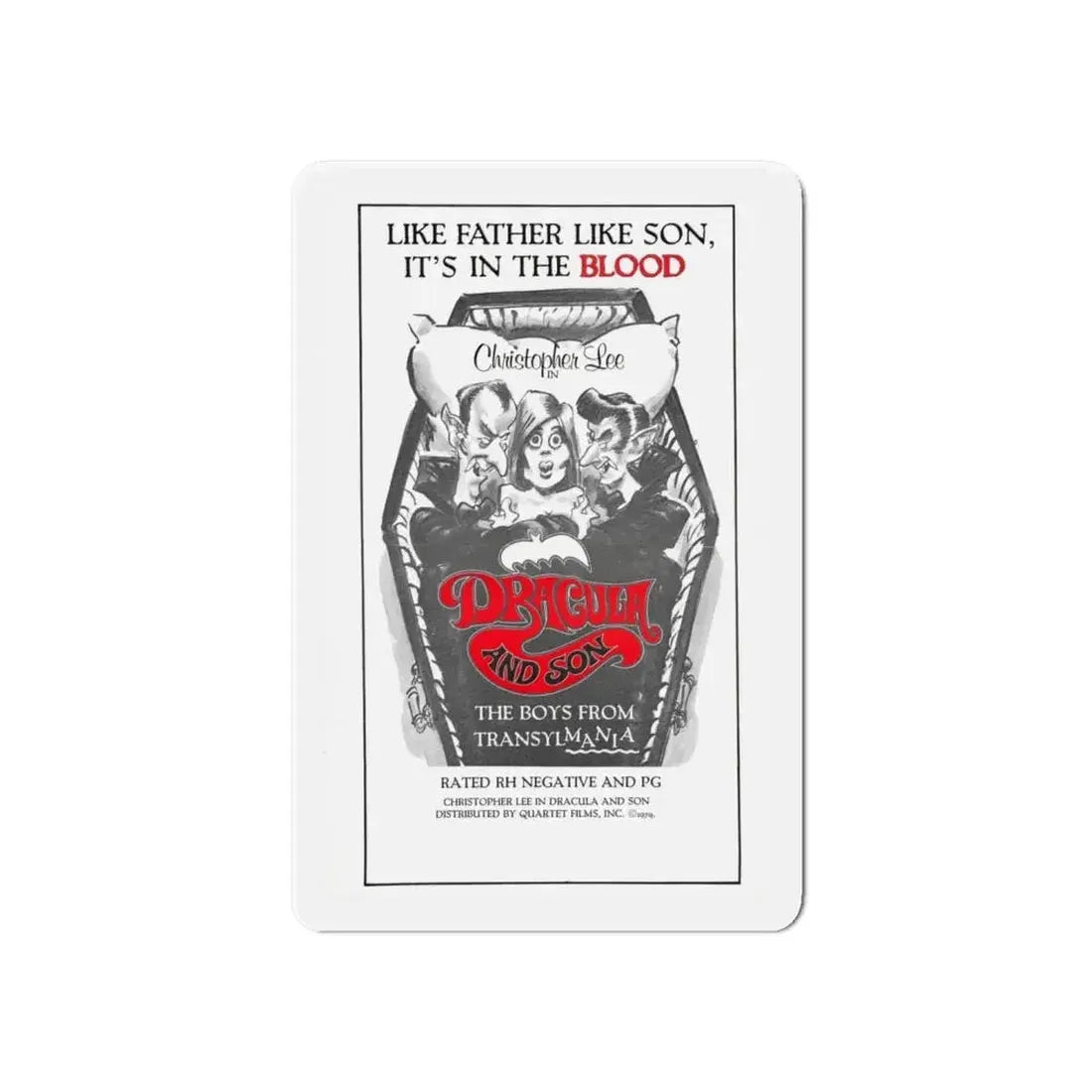 DRACULA AND SON 1976 Movie Poster - Refrigerator Magnet - The Sticker Space