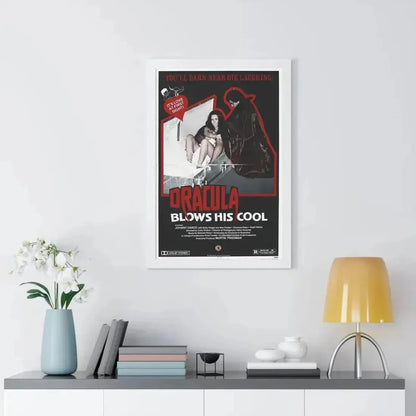 DRACULA BLOWS HIS COOL 1979 - Framed Movie Poster - The Sticker Space