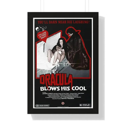 DRACULA BLOWS HIS COOL 1979 - Framed Movie Poster - The Sticker Space