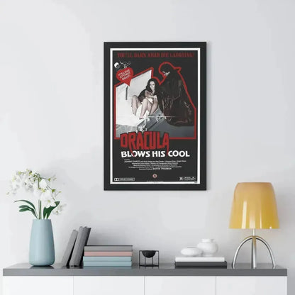 DRACULA BLOWS HIS COOL 1979 - Framed Movie Poster - The Sticker Space