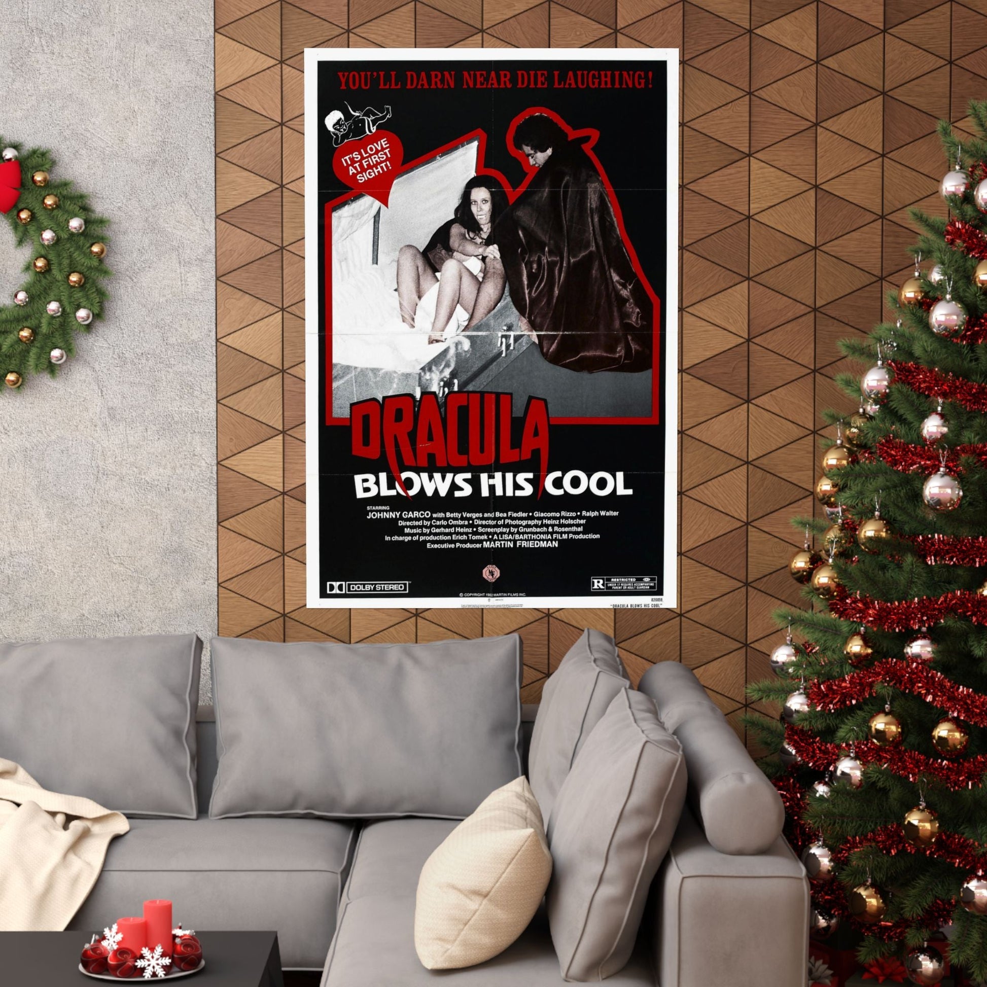 DRACULA BLOWS HIS COOL 1979 - Paper Movie Poster-The Sticker Space