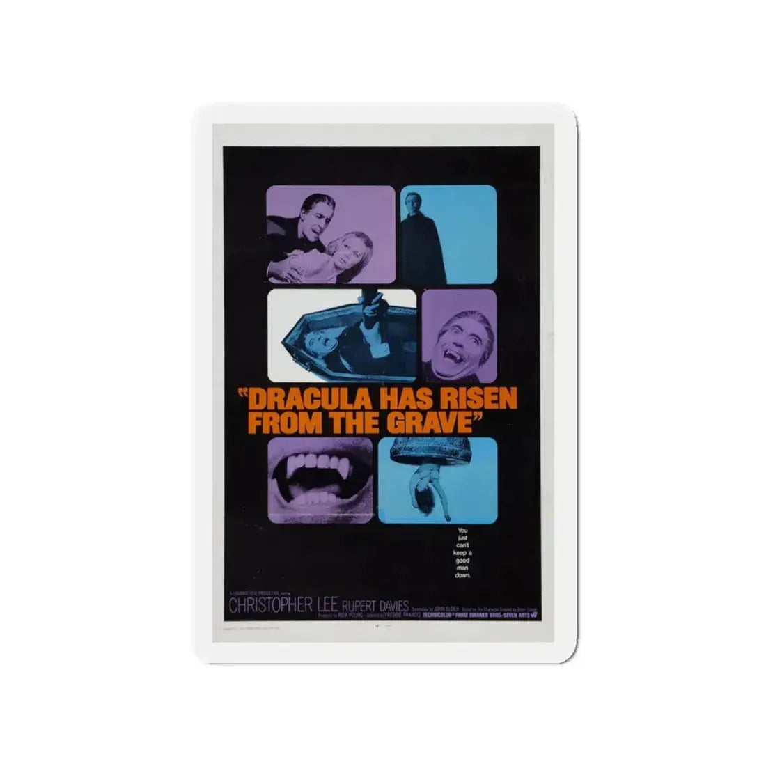 DRACULA HAS RISEN FROM THE GRAVE (2) 1968 Movie Poster - Refrigerator Magnet 3 Inch - The Sticker Space