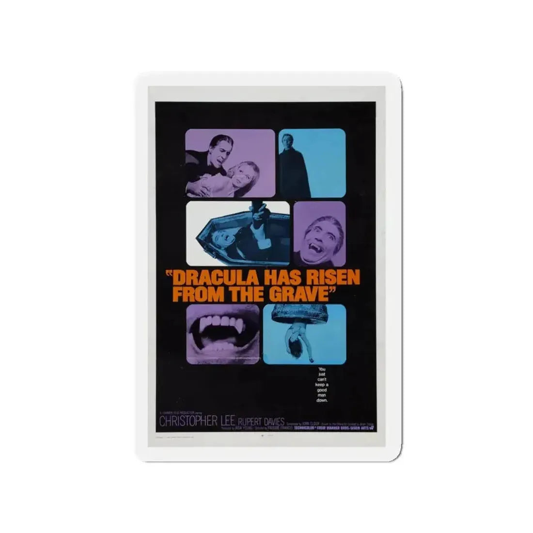 DRACULA HAS RISEN FROM THE GRAVE (2) 1968 Movie Poster - Refrigerator Magnet - The Sticker Space