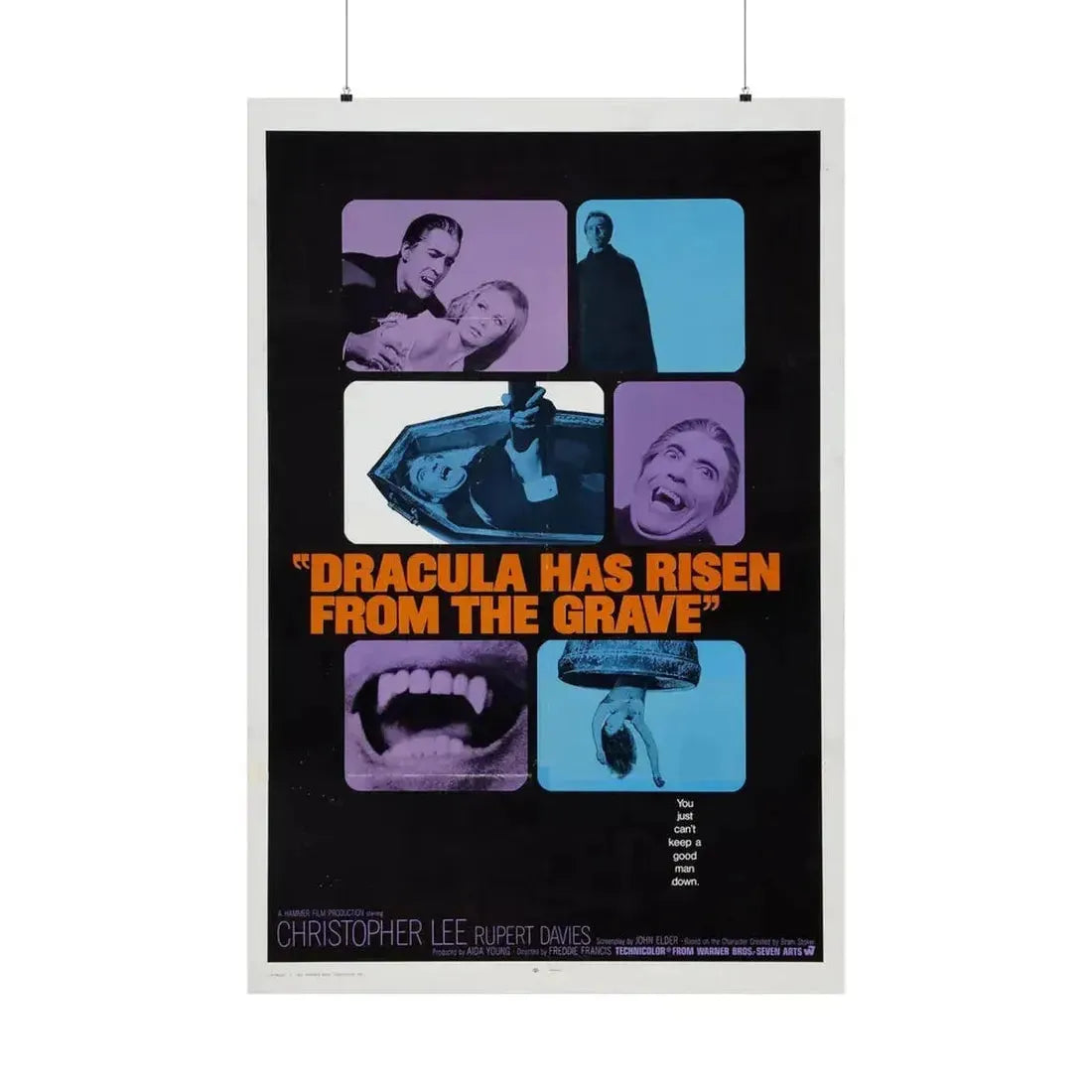 DRACULA HAS RISEN FROM THE GRAVE (2) 1968 - Paper Movie Poster 36" x 54" Matte - The Sticker Space