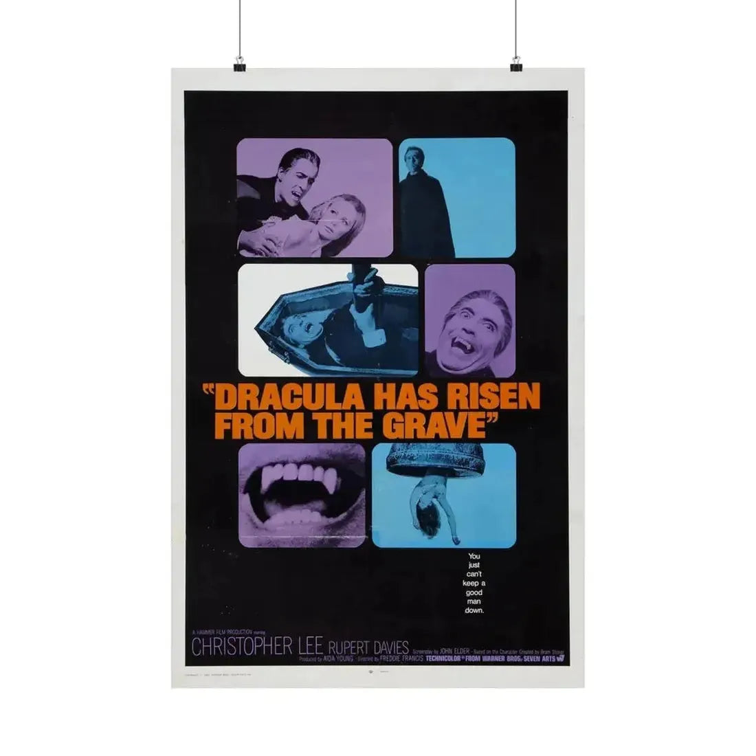 DRACULA HAS RISEN FROM THE GRAVE (2) 1968 - Paper Movie Poster - The Sticker Space