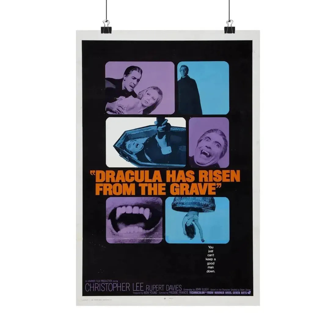 DRACULA HAS RISEN FROM THE GRAVE (2) 1968 - Paper Movie Poster - The Sticker Space