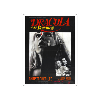 DRACULA HAS RISEN FROM THE GRAVE (FRENCH) 1968 Movie Poster STICKER Vinyl Die-Cut Decal-6 Inch-The Sticker Space