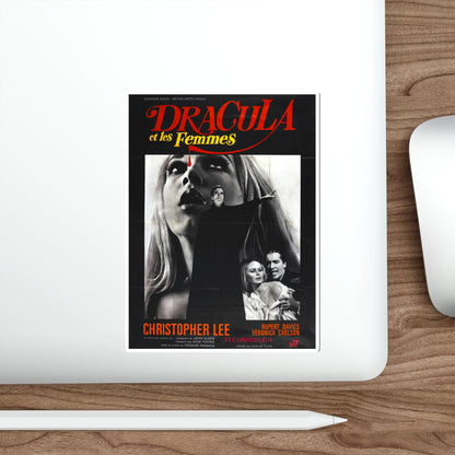 DRACULA HAS RISEN FROM THE GRAVE (FRENCH) 1968 Movie Poster STICKER Vinyl Die-Cut Decal-The Sticker Space