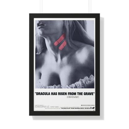 DRACULA HAS RISEN FROM THE GRAVE (TEASER) 1968 - Framed Movie Poster-20" x 30"-The Sticker Space