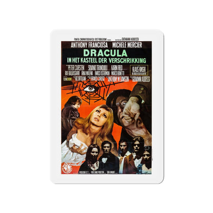 DRACULA IN THE CASTLE OF BLOOD 1969 Movie Poster - Die-Cut Magnet-4" x 4"-The Sticker Space