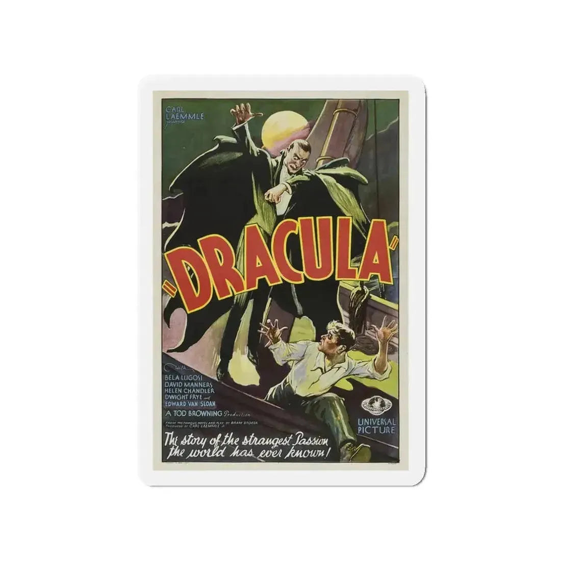 DRACULA Movie Poster - Refrigerator Magnet - The Sticker Space