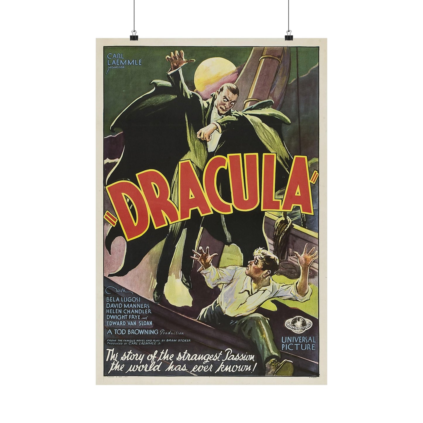 DRACULA - Paper Movie Poster-20″ x 30″-The Sticker Space