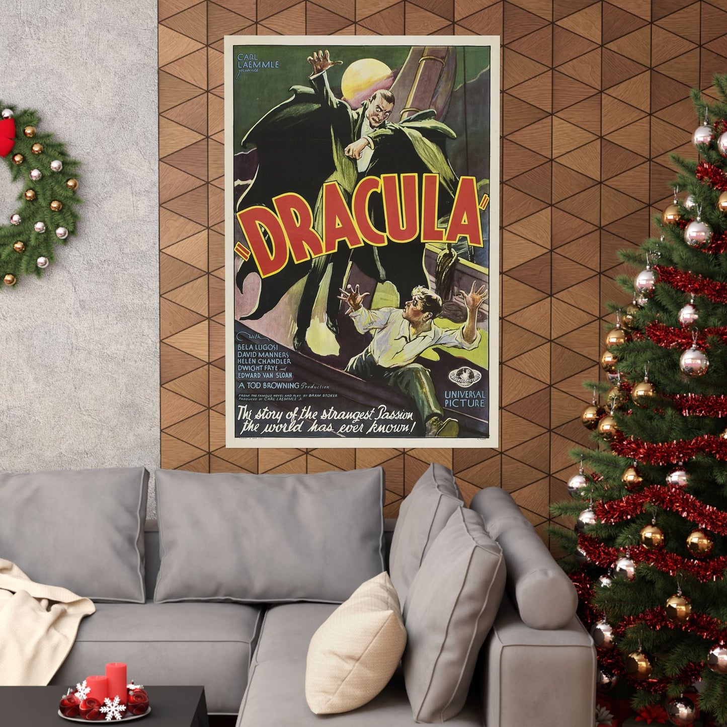 DRACULA - Paper Movie Poster-The Sticker Space