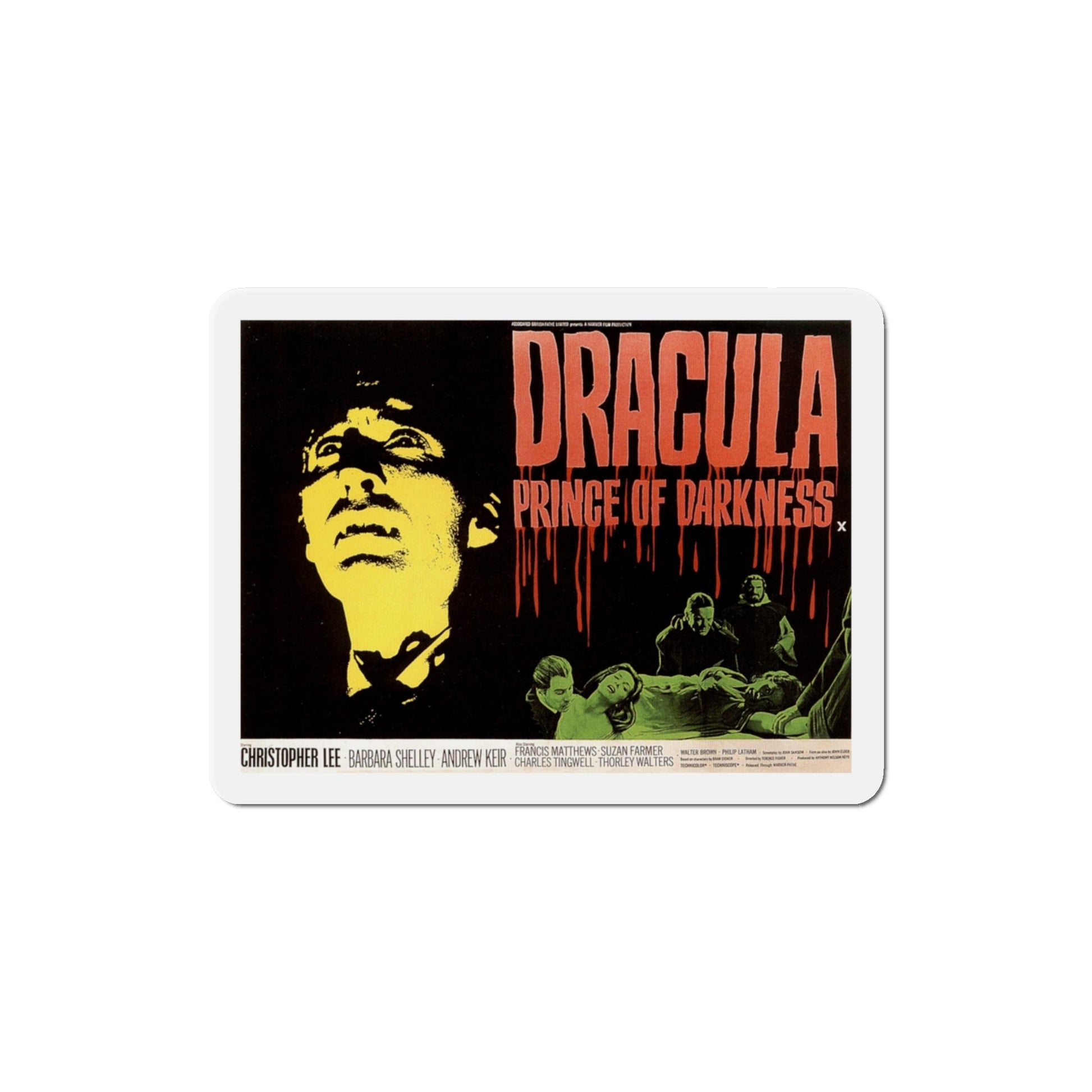 Dracula Prince of Darkness 1966 Movie Poster Die-Cut Magnet-The Sticker Space