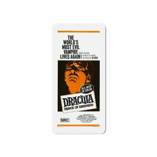 DRACULA PRINCE OF DARKNESS 1966 Movie Poster - Refrigerator Magnet 6 Inch - The Sticker Space
