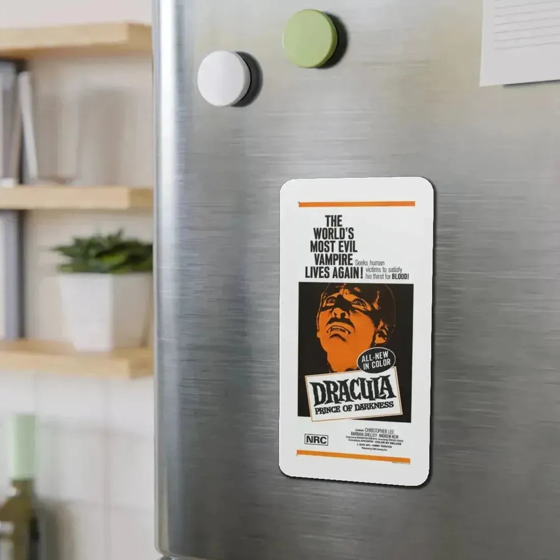 DRACULA PRINCE OF DARKNESS 1966 Movie Poster - Refrigerator Magnet - The Sticker Space