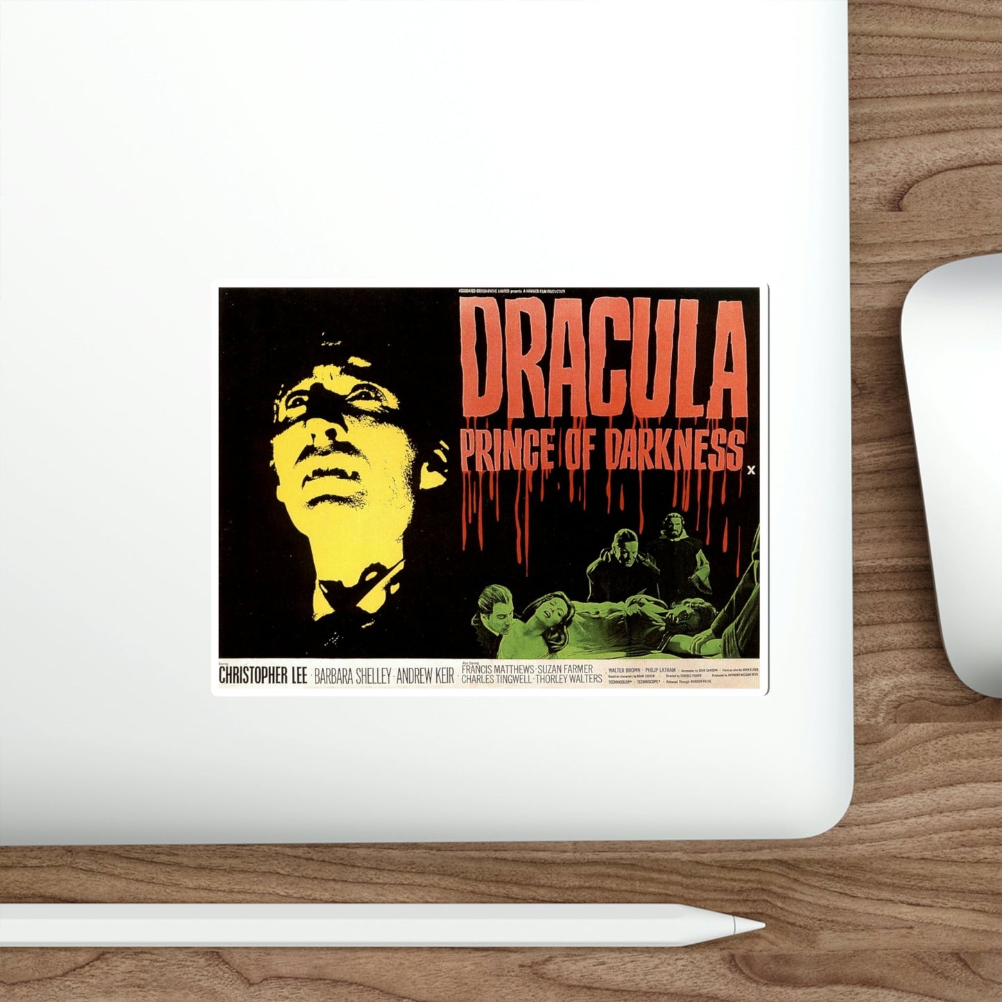Dracula Prince of Darkness 1966 Movie Poster STICKER Vinyl Die-Cut Decal-The Sticker Space