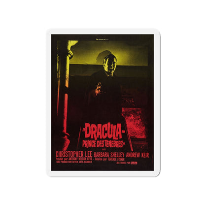 DRACULA PRINCE OF DARKNESS (FRENCH) 1966 Movie Poster - Die-Cut Magnet-4" x 4"-The Sticker Space