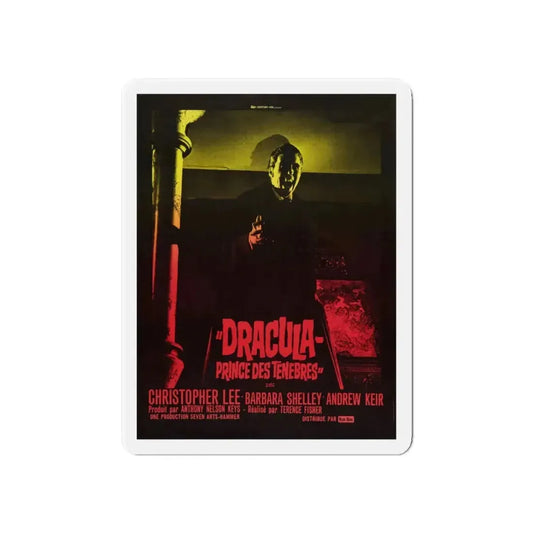 DRACULA PRINCE OF DARKNESS (FRENCH) 1966 Movie Poster - Refrigerator Magnet 6 Inch - The Sticker Space