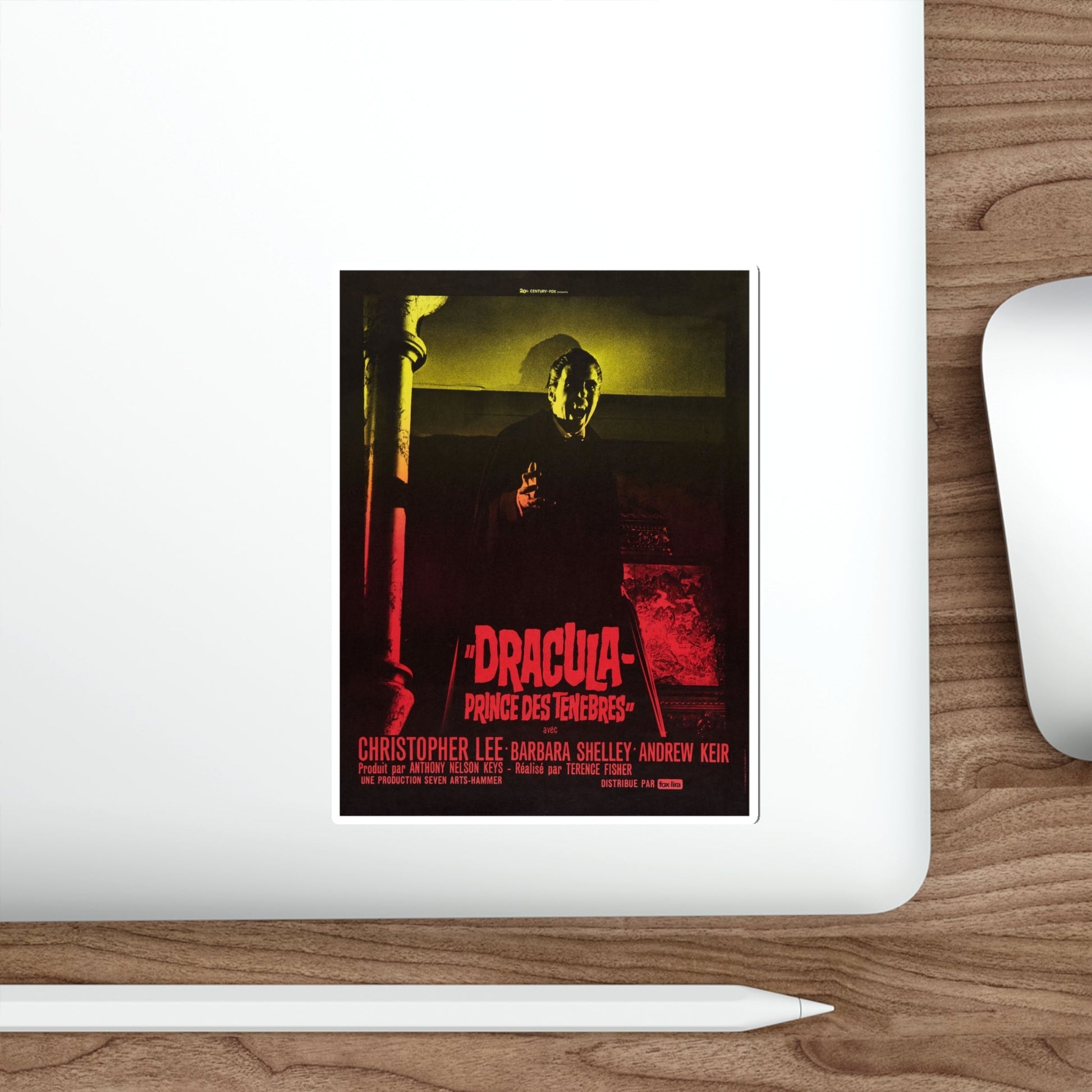 DRACULA PRINCE OF DARKNESS (FRENCH) 1966 Movie Poster STICKER Vinyl Die-Cut Decal-The Sticker Space