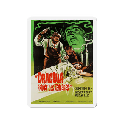 DRACULA PRINCE OF DARKNESS (FRENCH) 3 1966 Movie Poster - Die-Cut Magnet-3" x 3"-The Sticker Space