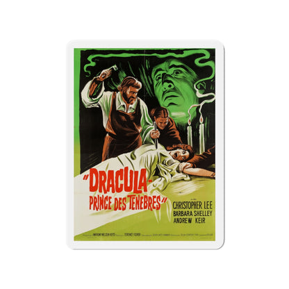 DRACULA PRINCE OF DARKNESS (FRENCH) 3 1966 Movie Poster - Die-Cut Magnet-4" x 4"-The Sticker Space