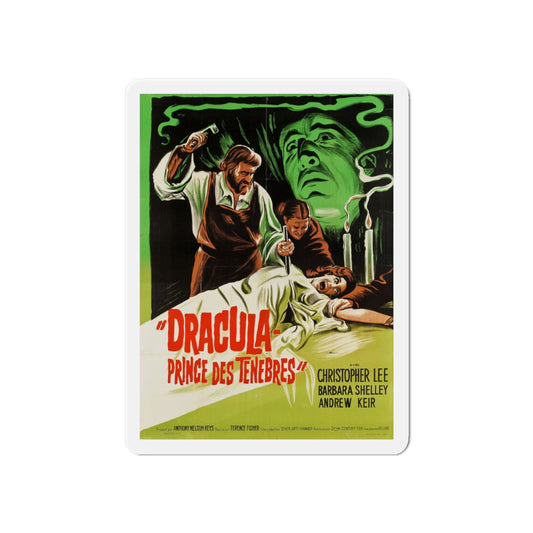 DRACULA PRINCE OF DARKNESS (FRENCH) 3 1966 Movie Poster - Die-Cut Magnet-6 × 6"-The Sticker Space