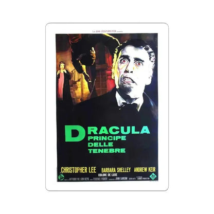 DRACULA PRINCE OF DARKNESS (ITALIAN) 1966 Movie Poster - STICKER Vinyl Kiss-Cut Decal 4 Inch White - The Sticker Space