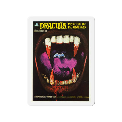 DRACULA PRINCE OF DARKNESS (SPANISH) 1966 Movie Poster - Die-Cut Magnet-3" x 3"-The Sticker Space