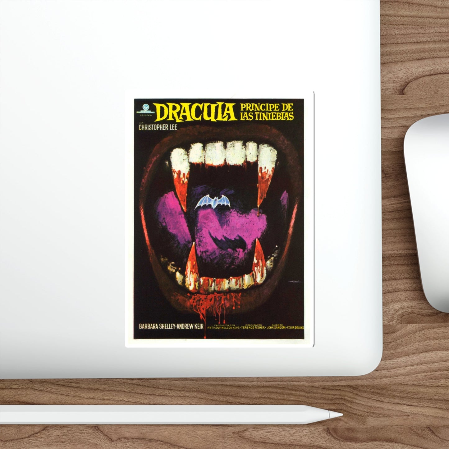 DRACULA PRINCE OF DARKNESS (SPANISH) 1966 Movie Poster STICKER Vinyl Die-Cut Decal-The Sticker Space