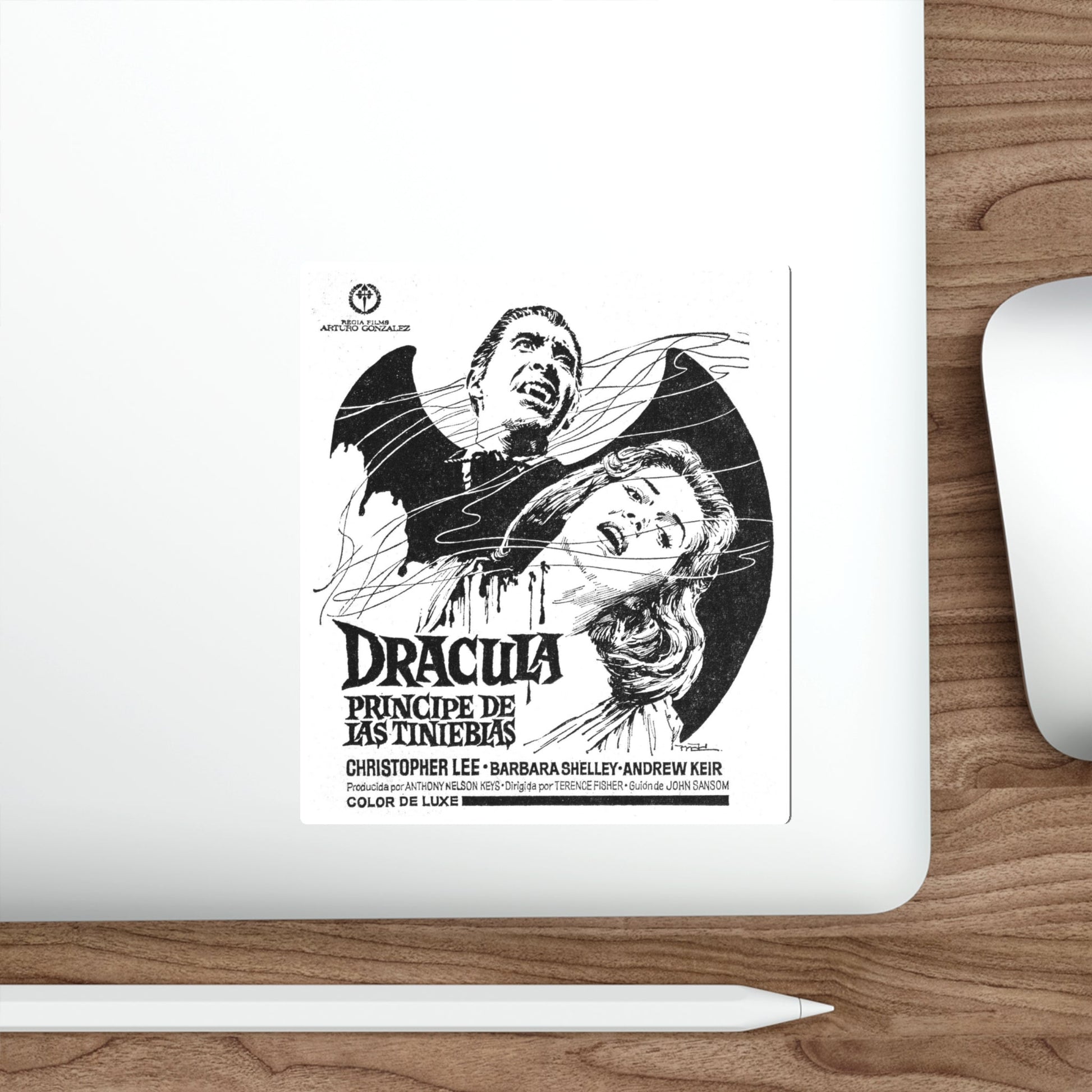 DRACULA PRINCE OF DARKNESS (SPANISH) 2 1966 Movie Poster STICKER Vinyl Die-Cut Decal-The Sticker Space