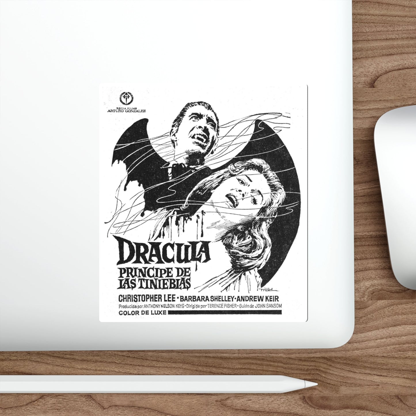 DRACULA PRINCE OF DARKNESS (SPANISH) 2 1966 Movie Poster STICKER Vinyl Die-Cut Decal-The Sticker Space