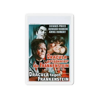 DRACULA, PRISONER OF FRANKENSTEIN (BELGIAN) 1972 Movie Poster - Refrigerator Magnet - The Sticker Space