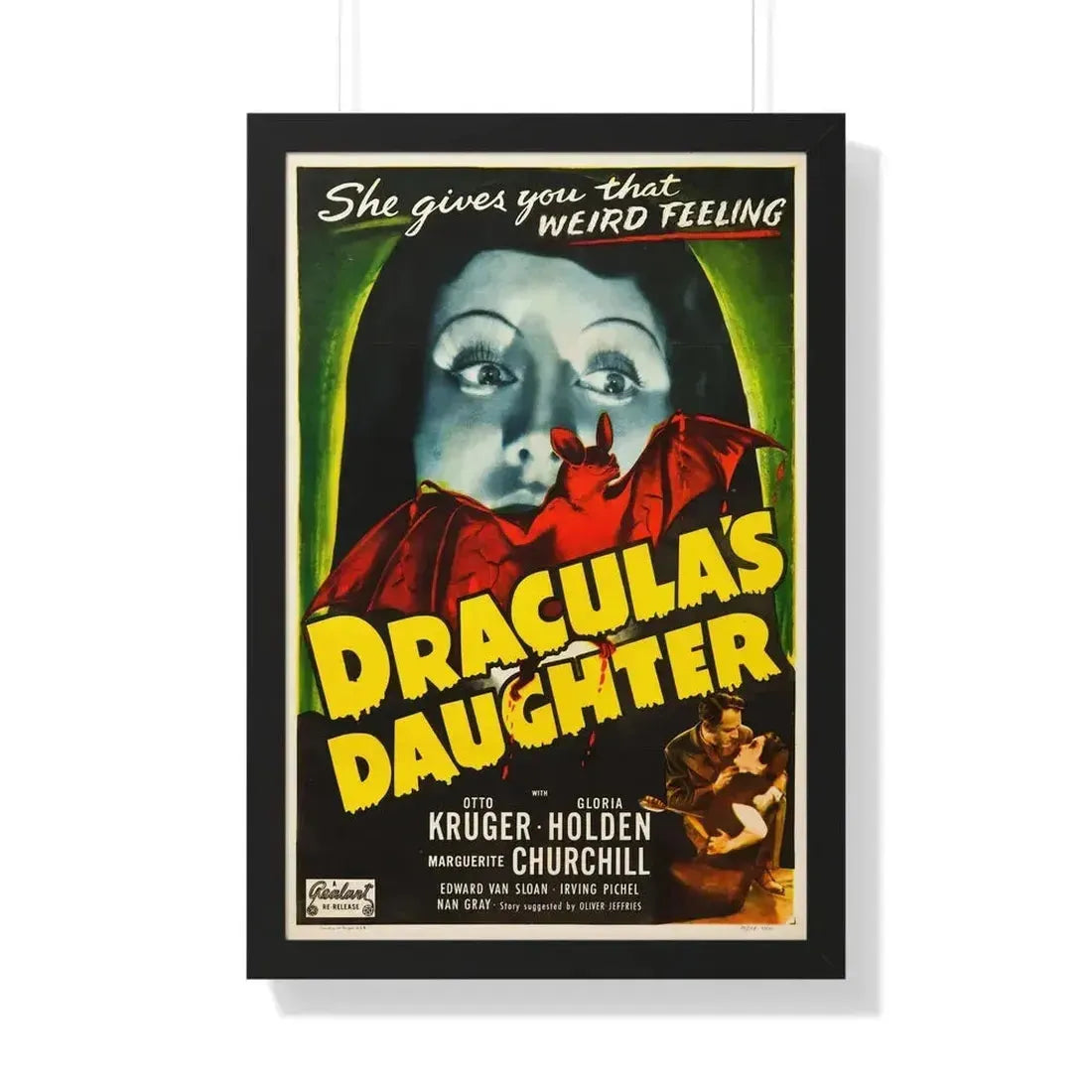 DRACULA'S DAUGHTER 1936 - Framed Movie Poster - The Sticker Space