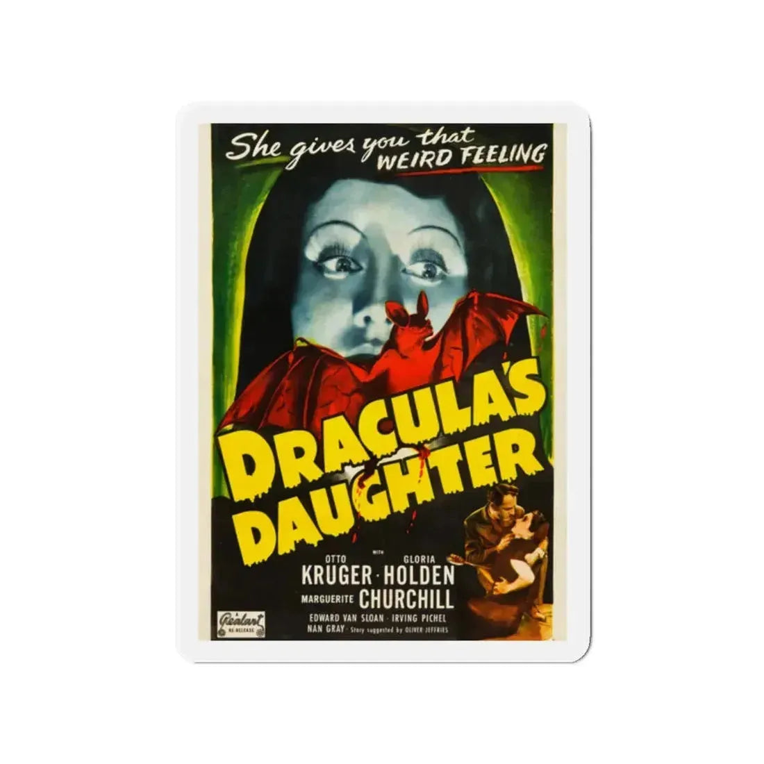DRACULA'S DAUGHTER 1936 Movie Poster - Refrigerator Magnet 2 Inch - The Sticker Space