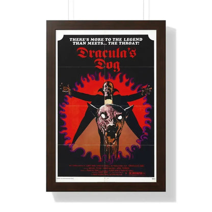 DRACULA'S DOG 1977 - Framed Movie Poster 16″ x 24″ Walnut - The Sticker Space