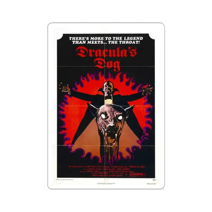DRACULA'S DOG 1977 Movie Poster - STICKER Vinyl Kiss-Cut Decal 4 Inch White - The Sticker Space